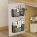 Kitchen Inner Organizer Box Hook Cling Film Bag Cabinet Door Hanging Basket Storage Rack_maomaolike.com
