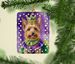 Australian Terrier King Of Mardi Gras Porcelain Ornament Christmas Tree Hanging Decorations For Home Christmas Holiday, Rectangle, Gift, Multicolor_maomaolike.com