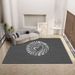 Living Room Rug Large Size Gorgeous Gold Frame Design Bedroom Rug Plush Thickened Machine Washable Thickened Underlay Interior Decorative Rug_maomaolike.com