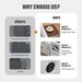 Adult Sleeper Chair Bed, 3-in-1 Convertible Sofa Chair Bed Pull-out Sofa Bed, Convenient Folding Tray Table With USB And Type-C Charging Ports Modern Loveseat For Living Room,WHITE,Fabric_maomaolike.com