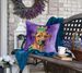 Rhodesian Ridgeback King Of Mardi Gras Throw Pillow Machine Washable, Indoor Outdoor Decorative Pillow For Couch, Bed Or Patio, 18Hx18W_maomaolike.com