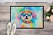Bichon Frise Hippie Dawg Doormat Front Door Mat Indoor Outdoor Rugs For Entryway, Non Slip Washable Low Pile, 24H X 36W_maomaolike.com