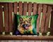 Belgian Tervuren King Of Mardi Gras Throw Pillow Machine Washable, Indoor Outdoor Decorative Pillow For Couch, Bed Or Patio, 14Hx14W_maomaolike.com
