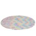 Modern Minimalist Long PV Velvet Washable Round Silk Wool Tie-Dye Carpet Nordic Living Room Bedroom Bedside Rug_maomaolike.com