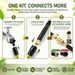 High Pressure Hose Nozzle Metal Fits US Garden Hoses With 3 Spray Modes | Heavy-Duty Metal Direct Spray Hose Gun_maomaolike.com