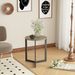 19.68"H Round Side Table, Round Accent End Table With Sturdy Metal Frame, Round Nightstand, For Living Room, Bedroom, Balcony, Office_maomaolike.com