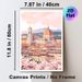 Florence Historic Cityscape Painting Poster, Soft-toned Pastel Illustrated Scenic Poster, Delicate Floral & Iconic Architecture Decor Ideal For Living_maomaolike.com