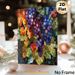 Grape Themed Painting Poster, Vibrant Stained Glass Mosaic Style Poster, Eye-catching Artistic Decor Suitable For Kitchen, Dining Room And Living Area_maomaolike.com