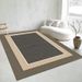 Living Room Rug Large Size Gorgeous Gold Frame Design Bedroom Rug Plush Thickened Machine Washable Thickened Underlay Interior Decorative Rug_maomaolike.com