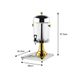 SOGA Single 8L Stainless Steel Dispenser Beverage Juicer Transparent Commercial Drink Container Jug_maomaolike.com