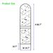 2 Pack Metal Garden Trellis 86.7" X 19.7" Rustproof Trellis For Climbing Plants Outdoor Flower Support Bird Deco Black_maomaolike.com