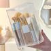 Makeup Storage Tube Acrylic Lipstick Compartment Eyeshadow Eyebrow Foundation Organizer Large Capacity Brush Holder_maomaolike.com