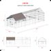 Poultry Farming Outdoor Metal Chicken Coop_maomaolike.com