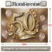 50th Birthday Banner Number 50 - 2D Flat Polyester Wall Hanging With Balloons, Party Background, Birthday Party Supplies_maomaolike.com
