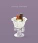 Ice Cream High Foot Couple Ceramic Mug Bow Water Cup_maomaolike.com