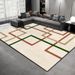Living Room Rug Large Size Gorgeous Gold Frame Design Bedroom Rug Plush Thickened Machine Washable Thickened Underlay Interior Decorative Rug_maomaolike.com