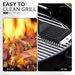 Black Stainless Steel Wire Barbecue Cleaning Brush, Suitable For Indoor And Outdoor Grills, For Removing Grease And Burnt-on Food_maomaolike.com