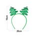 Florry Christmas Headbands For Women Green Christmas Tree Headbands Xmas Hair Bands Hair Accessories For New Year Holiday 12PCS_maomaolike.com