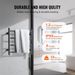 VEVOR Towel Warmer Heated Towel Bar-Rack - Nopwer Bathroom Wall Mounted Electric Towel Drying Plug-in Matte Black 4 Bars_maomaolike.com