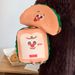 Cute Toast-shaped Makeup Large-capacity Partitioned Bag, Portable Cosmetic Storage For Travel, Toiletry Bag_maomaolike.com