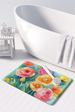 Ranunculus In Watercolor Memory Foam Kitchen Mat Machine Washable Anti-Fatigue Mat Cushion Comfort Bath Mat Or Kitchen Rug_maomaolike.com