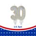 Birthday Candles Cake Numeral Candles Happy Birthday Cake Candles Topper Decoration For Birthday Wedding Anniversary Celebration Supplies (silver,30th)_maomaolike.com