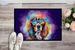 Cavalier Spaniel Hippie Dawg Doormat Front Door Mat Indoor Outdoor Rugs For Entryway, Non Slip Washable Low Pile, 24H X 36W_maomaolike.com