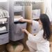 Wardrobe Storage Hanging Bag Cotton And Linen Clothes Vertical Finishing Multi-layer Drawer Underwear Clothes Net Bag Bathroom Storage Bag_maomaolike.com