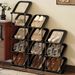 Wicker Slanted Shoe Rack, Multi-tiered, Space-saving Entryway Storage Shelf For Home Use, Vintage-style, Versatile And Simple Shoe Organizer._maomaolike.com