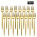 8/12/16pcs Stainless Steel Gold Tableware Dinner Fruit Steak Salad Fork Suitable For Restaurant Or Banquet_maomaolike.com
