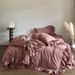 Wholesale INS French Retro Multi-layer Lace Pure Four-piece Princess Style Full Washed Cotton Bed Skirt 4-piece Set_maomaolike.com