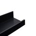 Floating Shelves 15.7" Wall Mounted Wood Shelves For Bathroom, Bedroom, Living Room, Kitchen, Hanging Shelf For Books/Storage/Decor With Invisible Brackets, Black_maomaolike.com