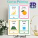 Russian Vocabulary Learning Painting Poster, Vibrant Cartoon-style Daily Items & Nature Scenes Poster, Aids Language Learning Ideal For Study Rooms_maomaolike.com