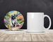 Keeshond Spring Path Large Sandstone Coasters Pack Of 4 Absorbent Round Coasters Decor Gifts For Men Or Women, 4 In, Multicolor_maomaolike.com
