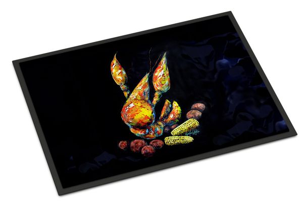 Crawfish Boiling Pot Doormat Front Door Mat Indoor Outdoor Rugs For Entryway, Non Slip Washable Low Pile, 24H X 36W_maomaolike.com