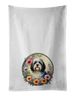 Havanese And Flowers Kitchen Towel Set Of 2 White Dish Towels Decorative Bathroom Hand Towel For Hand, Face, Hair, Yoga, Tea, Dishcloth, 19 X 28", White_maomaolike.com