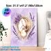 Fetus & Floral Themed Painting Poster, Soft Watercolor Style Poster, Delicate Fetus In Heart-shaped Frame Surrounded By Purple Lavender And Roses_maomaolike.com