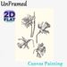 Daffodil Botanical Painting Poster, Monochrome Hand-drawn Sketch Poster, Delicate Detailed Floral Artwork, Ideal For Living Room, Bedroom & Office_maomaolike.com