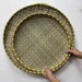Perforated Sieve Handmade Basket Woven Round Household Storage Farmhouse Decoration Products Drying Bamboo Weaving_maomaolike.com