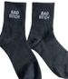 Unisex BAD B ITCH socks Medium socks White socks alphabet socks sub-casual socks_maomaolike.com