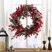 29" Artificial Christmas Wreath With Eucalyptus & Berries,Decorations For Everyday Farmhouse Window Outdoor/Indoor_maomaolike.com