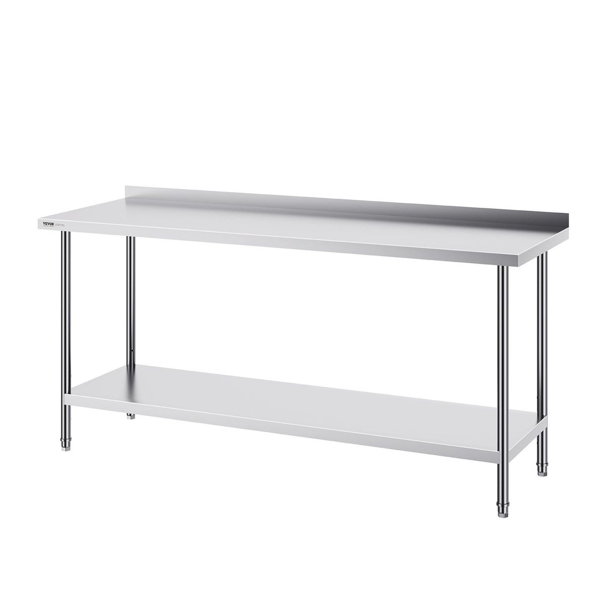 VEVOR 24 X 72 X 36 Inch Stainless Steel Work Table, Commercial Food Prep Worktable Heavy Duty Prep Worktable, Metal Work Table With Adjustable Height For Restaurant, Home And Hotel_maomaolike.com