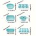 6pcs Silicone Kitchen Baking Supplies Set, Non-stick Silicone Baking Pans, Silicone Cake Molds, Baking Pans, Donut Pan, Silicone Muffin Pan, Cake Pans_maomaolike.com