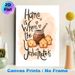 Yerba Mate & Home-themed Painting Poster, Watercolor-style Warm Typography Poster, Cozy Heartwarming Design With Yerba Mate Jar And House-shaped_maomaolike.com