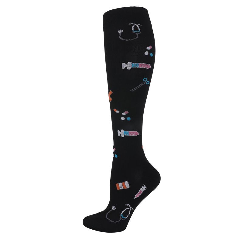 Men's fitness compression socks, outdoor cycling and running sports-specific mid-calf elastic socks, women's skipping rope stovepipe socks_maomaolike.com