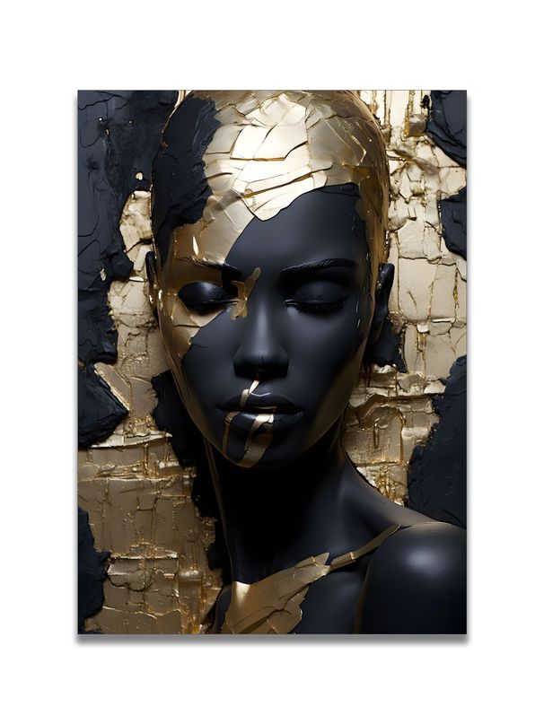 Decorative Artwork, Modern Style, Evocative Black Beauty, Home Decor Painting, Living Room Sofa Backdrop Artwork, Art Exhibition Piece_maomaolike.com