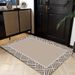 Living Room Rug Large Size Gorgeous Gold Frame Design Bedroom Rug Plush Thickened Machine Washable Thickened Underlay Interior Decorative Rug_maomaolike.com