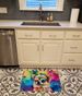 Pomeranian Hippie Dawg Memory Foam Kitchen Mat Machine Washable Anti-Fatigue Mat Cushion Comfort Bath Mat Or Kitchen Rug_maomaolike.com