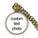 Custom Photo Crystal Angel Wing Personalized Glass Cabochon Pendant Necklace Baby Mom Dad Family Anniversary Gift_maomaolike.com