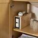 36 Inch Solid Wood Pre-assembled Bathroom Vanity With Power Supply--Natural Oak_maomaolike.com